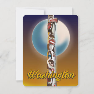 Poteau Totémique de Washington