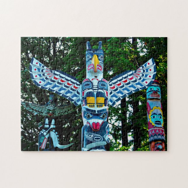 Poteau Totémique Vancouver. Puzzle (Horizontal)