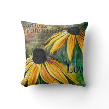 Potentiel sans fin inspirant le coussin carré