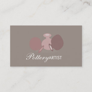 Poterie Artiste Vase Vaisseaux Logo Carte de visit