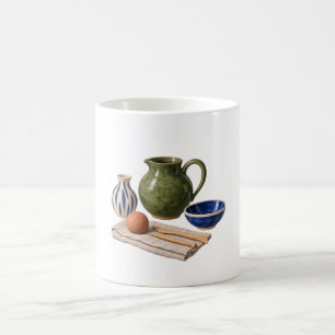 Poterie Studio Pichet Vert et Mug Bol Cobalt
