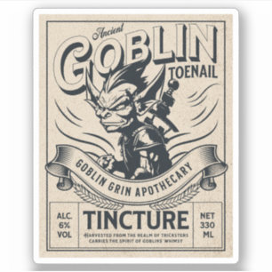 Potion de sorcière vintage Étiquette Décoration Ha