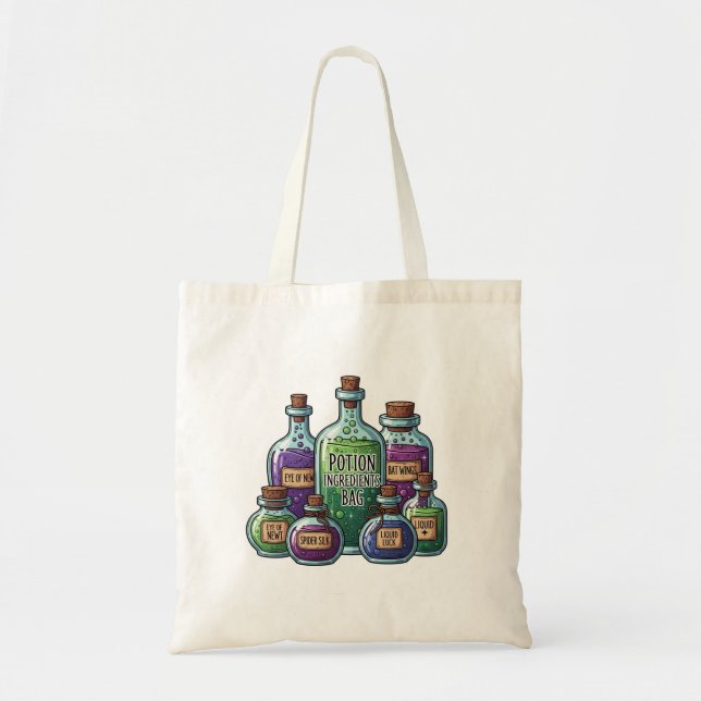 Potion Ingrédients Sac Halloween Witchy (Devant)