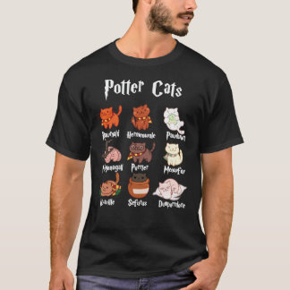 Potter Cats Harry Pawter T-shirt classique