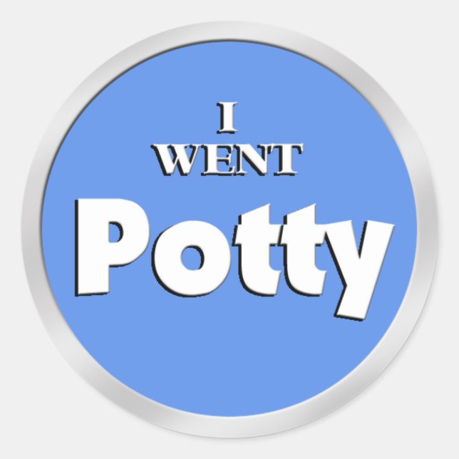 Potty Training Blue Reward stickers (Devant)