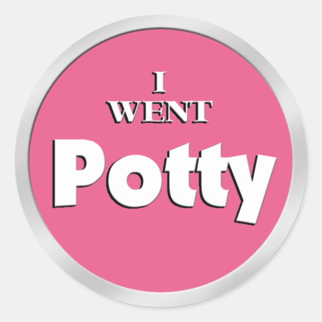 Potty Training Pink Reward stickers (Devant)