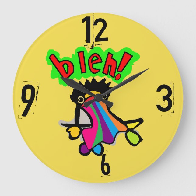 poubelle horloge vomir arc-en-ciel (Recto)