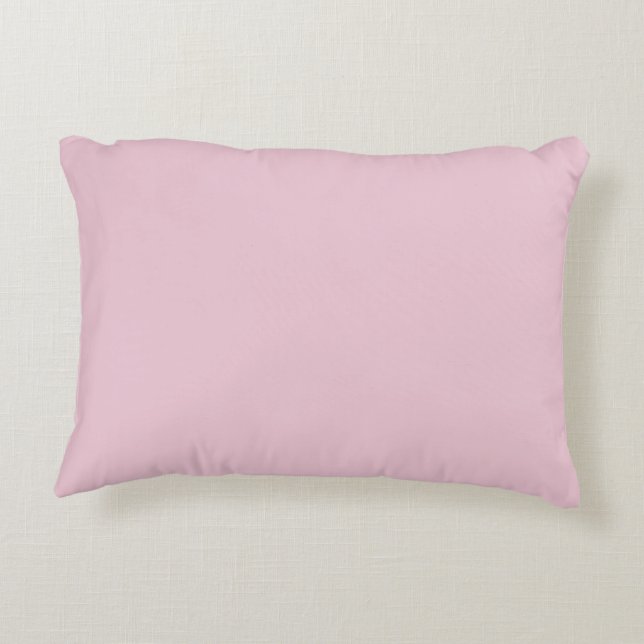 poudre rose clair couleur uni coussin (Dos)