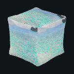 Pouf Gustav Klimt - Attersee<br><div class="desc">Attersee - Gustav Klimt,  Huile sur toile,  1910</div>