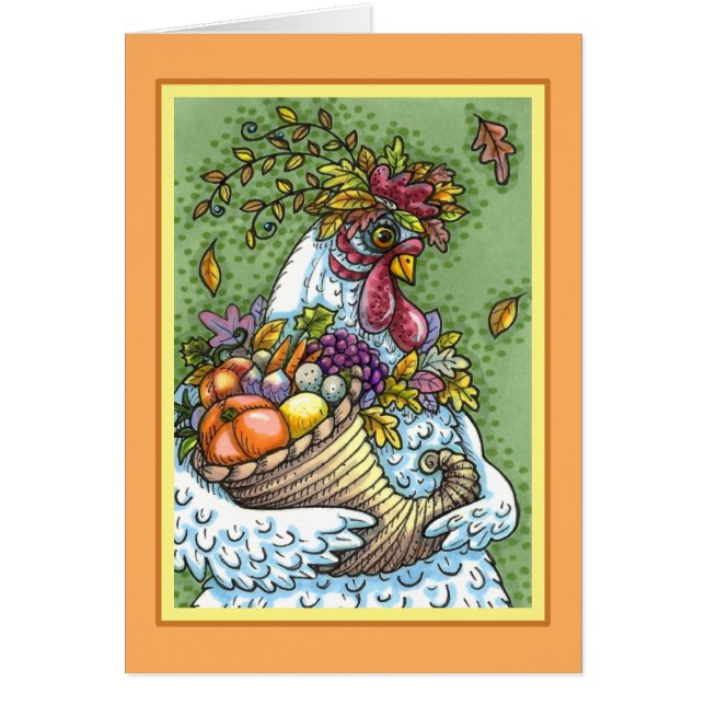 POULE CORNUCOPIA, DINDE DE THANKSGIVING RÉCOLTE Ca (Devant)