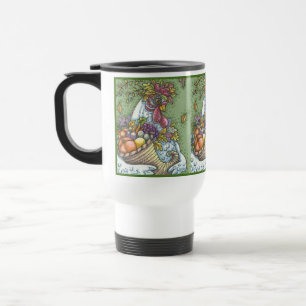 POULE DE CORNE D'ABONDANCE, TASSE DE VOYAGE DE