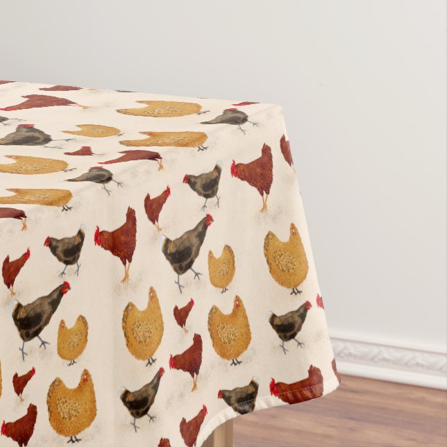 Poule de Ferme Nappe de Table de Cuisine Art Origi (In Situ)