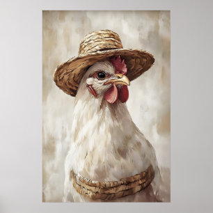 Poule de Pâques en impression de chapeau, impressi