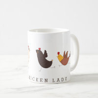 poule funky folle poule dame mug