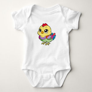 Poulet Coloré Mignon pour Fille Body Bébé – Amusan