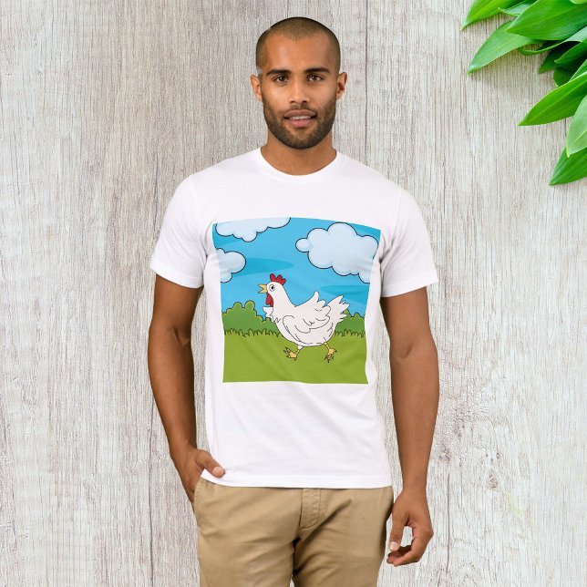 Poulet Courant Dans Un T-Shirt Hommes De Terrain (Créateur téléchargé)
