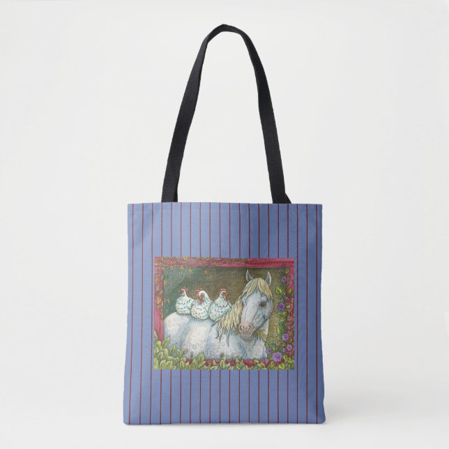 POULET DANS LA STABLE, SAC FOURRE-TOUT CHEVAL *Ble (Devant)