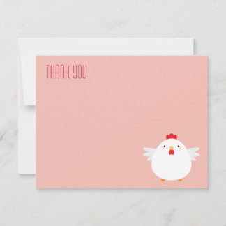 Poulet de caricature (blanc)| Carte de note Remerc