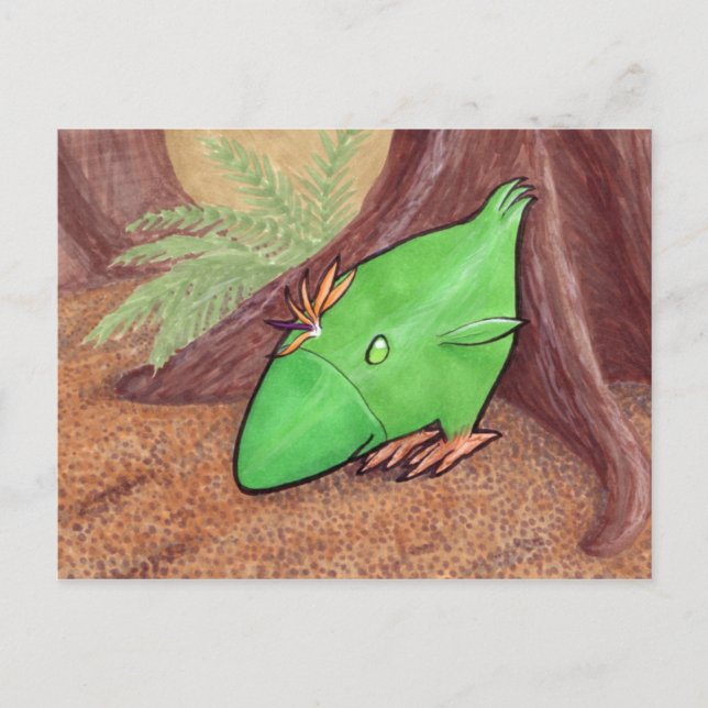 Poulet de la carte postale Plante (Devant)