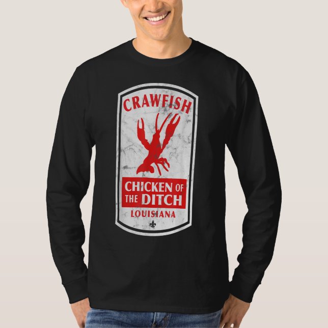 Poulet De L'Écran Cajun Poisson Ditch T-Shirt (Devant)