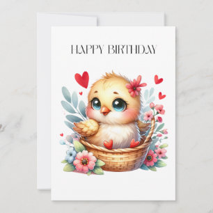 Poulet de naissance mignon.