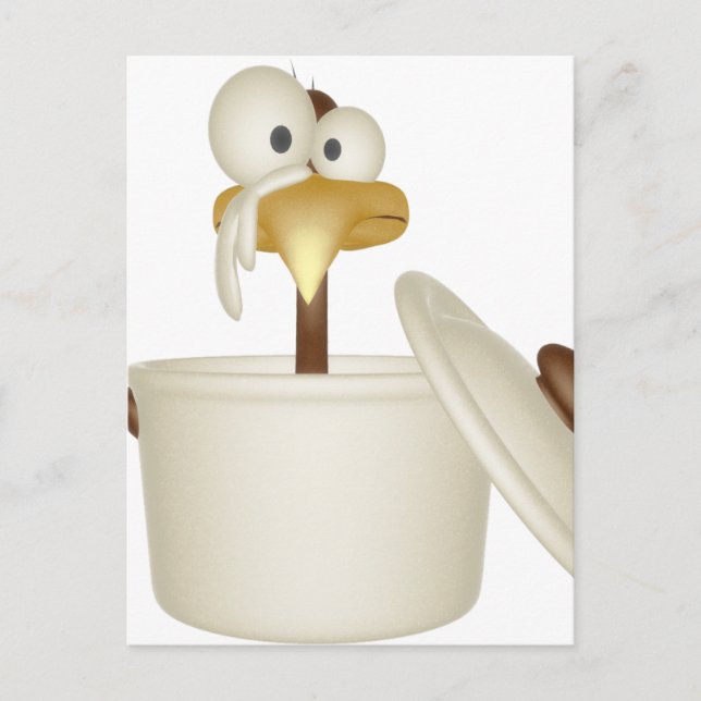 Poulet En Soupe Carte Postale (Devant)