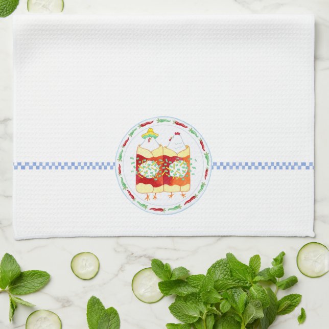 Poulet Enchilada - Serviette de cuisine (Plié)