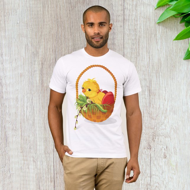 Poulet Et Oeufs En T-shirt Mens Panier (Créateur téléchargé)