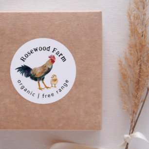 Poulet Étiquette de carton d'oeuf