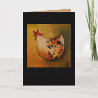 Poulet faisant face à la carte gauche