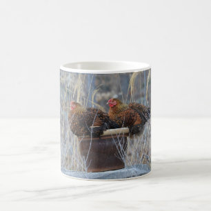 Poulets Aimer Pots Fleurs Mug