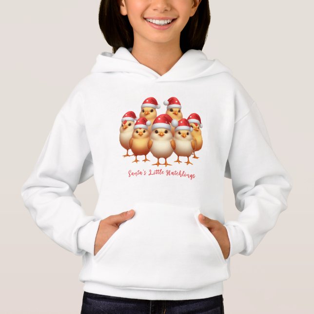 Poulets de Noël de bébé, Père Noël de petits enfan (Devant)