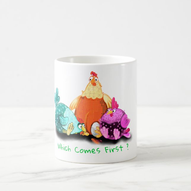 Poulets En Attente D'Oeuf Pour Hatch Mug Fun (Centre)