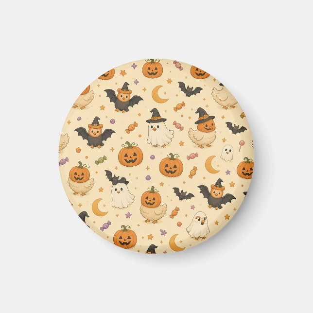 Poulets en costume d'Halloween mignons aimant (Devant)