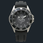 poulpe blanche sur montre noire<br><div class="desc">poulpe blanche sur un arrière - plan noir. Design simple et élégant. Correspondance de chiffres blancs.</div>
