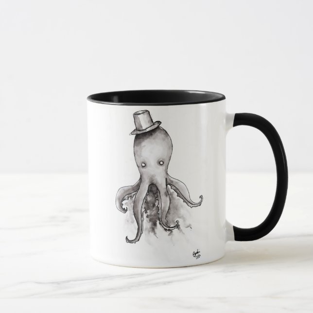 Poulpe dans une tasse de casquette (Droite)
