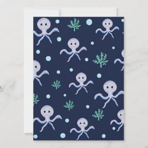 Poulpe sous la mer motif pour enfants