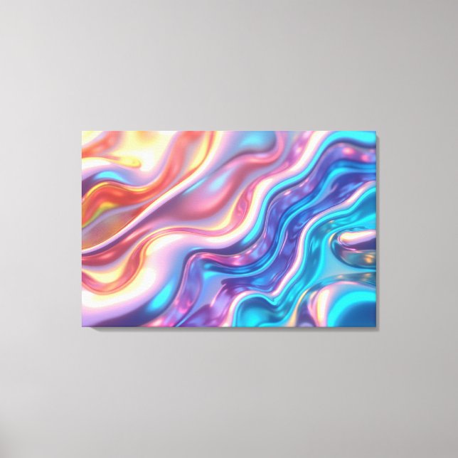 Pouls holographique – Impression de lumière liquid (Recto)