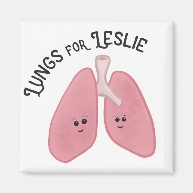 Poumons pour Leslie Refrigerator Magnet (Devant)