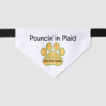 Pouncin’ en Plaid - Chat de Chute Personnalisé Ban