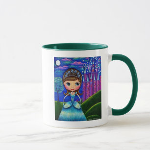 Poupée Cendrillon Cute Portant la Mug du Château T