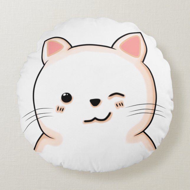 POUPÉE COUSSIN CHAT CLIGNOTANT MIGNON (Devant)