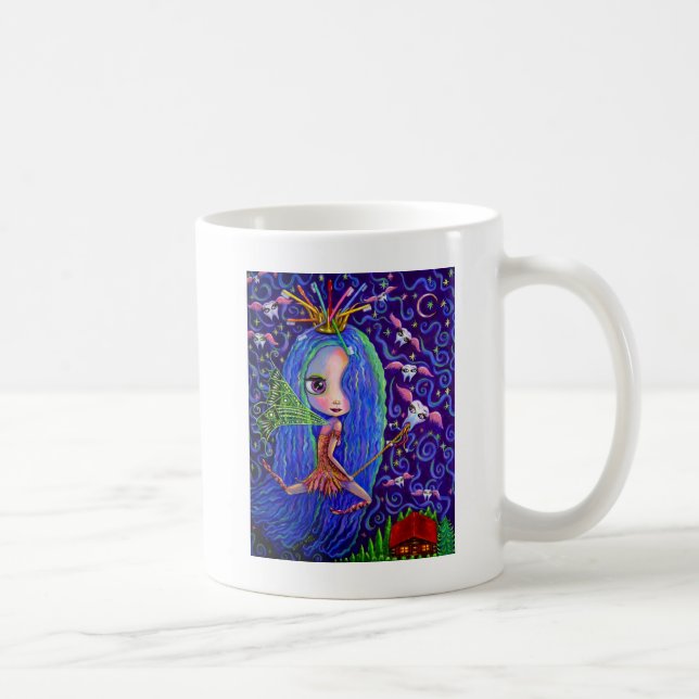 Poupée de lait mignonne Dents ailes Mug (Droite)