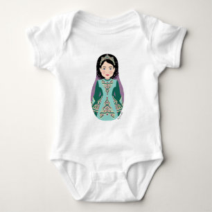 Poupée Irlandaise Cheveux Noirs Matryoshka Body po