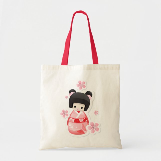 Poupée japonaise de geisha - sac de série de (Devant)