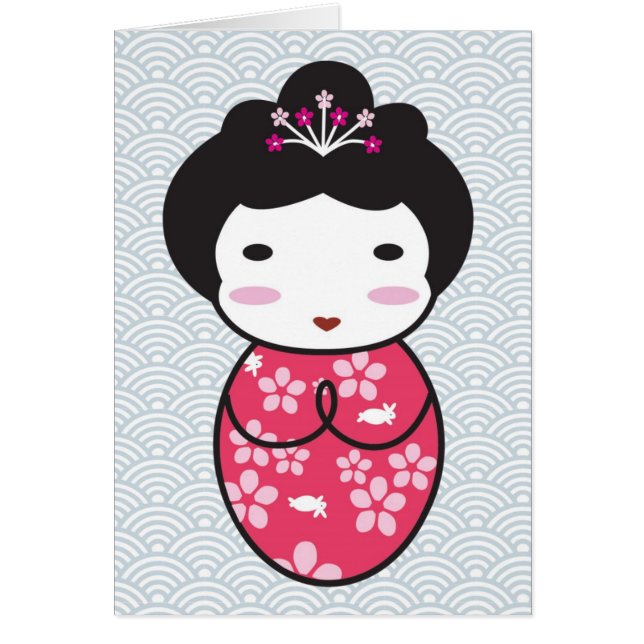 Poupée japonaise Kokeshi (Devant)