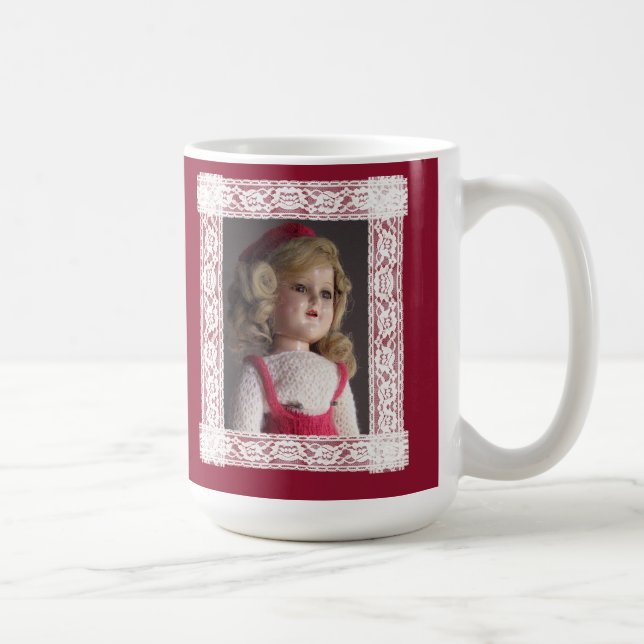 Poupée rouge Poupée Noël Mug (Droite)