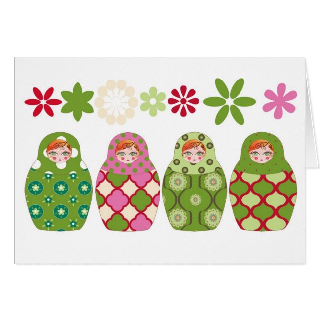 poupée russe vert (Devant horizontal)