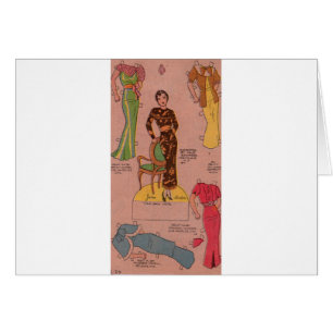 poupées en papier de mode des années 1930