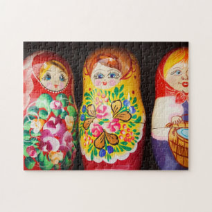 Poupées Matriochka Colorées Puzzle